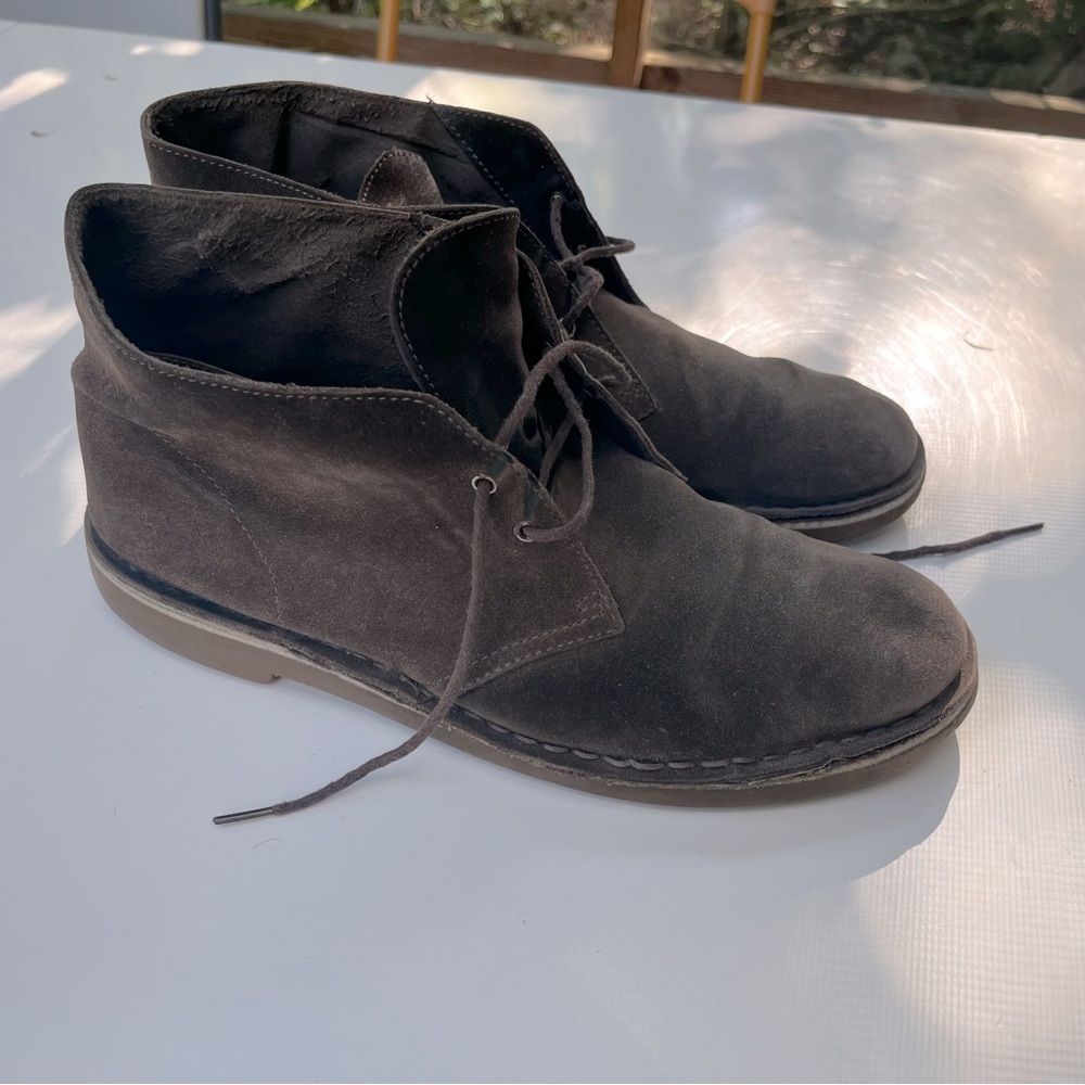 Clarks Bushacre 2 Suede Chukka, Chocolate Brown, Men’s 11.5